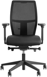 Bureaustoel in kleur zwart (afbeelding, merk, type en uitvoering zijn indicatief)